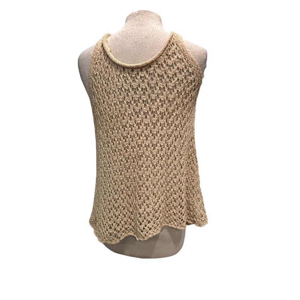 Urban Outfitters Crochet Knit Tank Boho Festival Beach Cover Up Top L - Picture 4 of 8